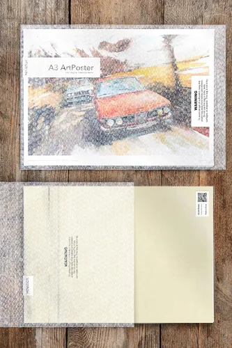 Vista 5 de MINSEOK Carteles de acuarela para decoración de habitación – Imágenes de alta calidad A3 con impresión antigua, regalo perfecto para pared