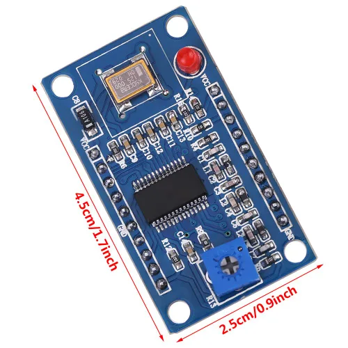 Vista 7 de Generador, módulo generador DDS AD9850, 2 ondas sinusoidales y 2 onda cuadrada, 0-40MHz