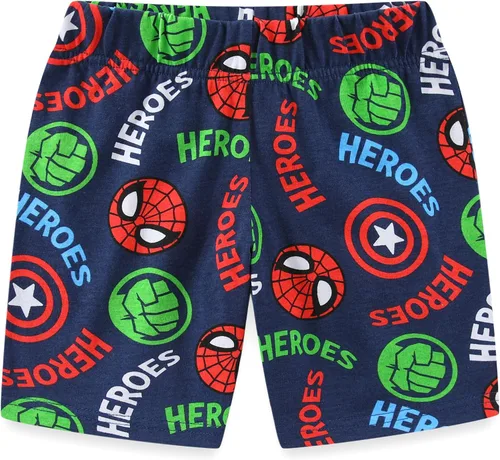 Vista 6 de Marvel Conjunto de camiseta y pantalón corto de manga corta para niños pequeños de los Vengadores