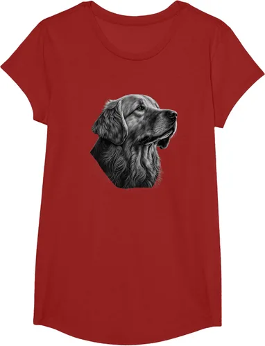 Vista 85 de Camiseta divertida Golden Retriever, Negro