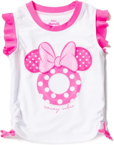 Vista 3 de Disney Minnie Mouse Racerback Tankini Top and Bikini Bottom Conjunto de natación de bebé a niño grande