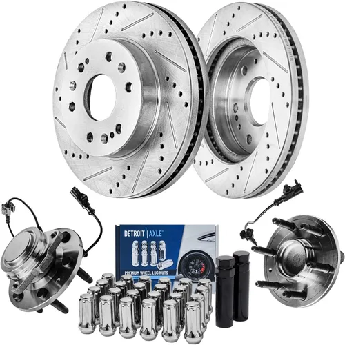 Vista 11 de Detroit Axle - Pastillas de freno para Dodge Ram 2500 3500 2003-2008, Ram 4000 2005-2008, 2004 2006 2007 Pastillas de freno de cerámica delanteras