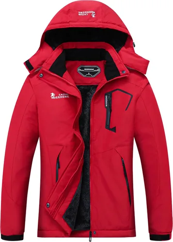 Vista 8 de MOERDENG Women's Waterproof Ski Jacket Warm Winter Snow Coat Mountain Windbreaker Hooded Raincoat Jacket