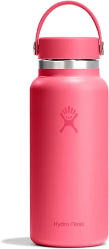 Vista 14 de Hydro Flask Botella de agua – Acero inoxidable aislado – Tapa flexible de boca ancha, antiderrames, a prueba de fugas y recargable en agave de 20