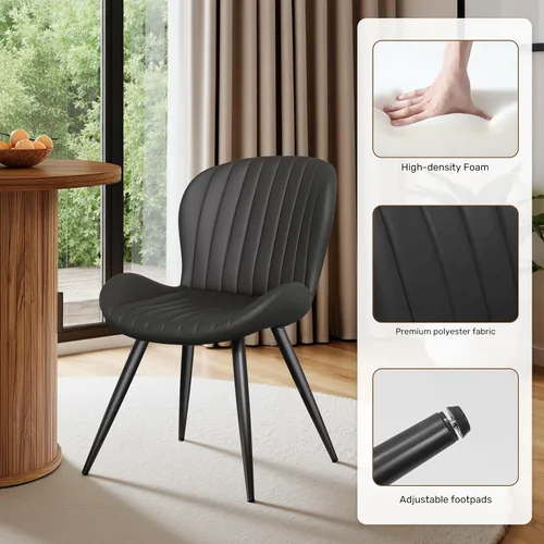 Vista 112 de Miereirl Moderno juego de comedor de 5 piezas para mesa redonda de madera de 4,31.5 pulgadas con estante de almacenamiento semiabierto y puerta
