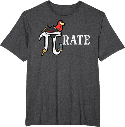 Vista 40 de Pirate Pi Funny Math Pie Halloween Disfraz Maestro Hombres Mujeres Camiseta Asphalt Grey