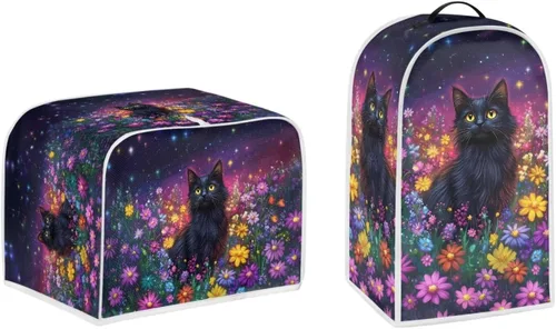 Vista 46 de Talayituse Cubierta de licuadora de tortuga de playa con estampado de corazón de estrella de mar, 2 piezas, fundas para cafetera, fundas para Playa
