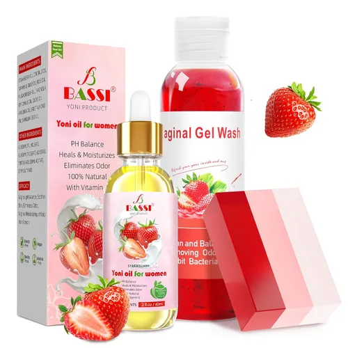 Vista 8 de Juego de lavado femenino y aceite Yoni y jabón Yoni para mujer, lavado Yoni para equilibrio vaginal de pH elimina el olor, hidratante de 5.07 y 1