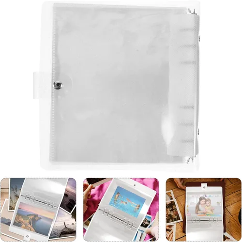 Vista 3 de NUOBESTY Álbum para fotos Álbum para fotos Álbum de fotos Libro portátil Soporte de fotos Álbumes de fotos Álbumes de fotos Álbum protector Álbum
