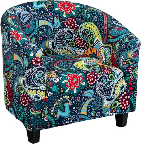 Vista 20 de NILUOH - Funda elástica para silla de club, cubierta elástica para silla de bañera, fundas para silla de barril, fundas para sillón, cubierta para 01