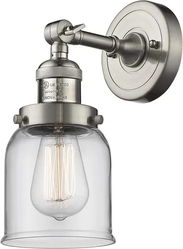 Vista 20 de Innovations 203-BB-G54 1 Aplique de luz, pantalla de campana pequeña, latón cepillado