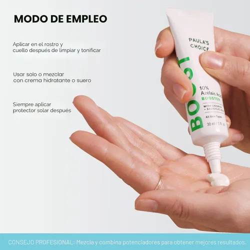 Vista 8 de Paula's Choice BOOST Crema Gel Potenciadora de Ácido Azelaico al 10% Suero Facial con Ácido Salicílico, Suero Iluminador de Piel Sin Aceite
