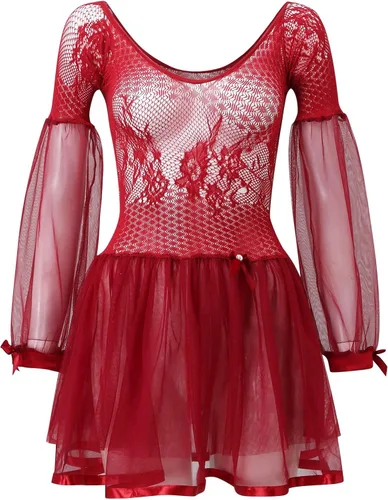 Vista 4 de Lencería sexy para mujer ropa interior de encaje sexy lencería de malla para mujer