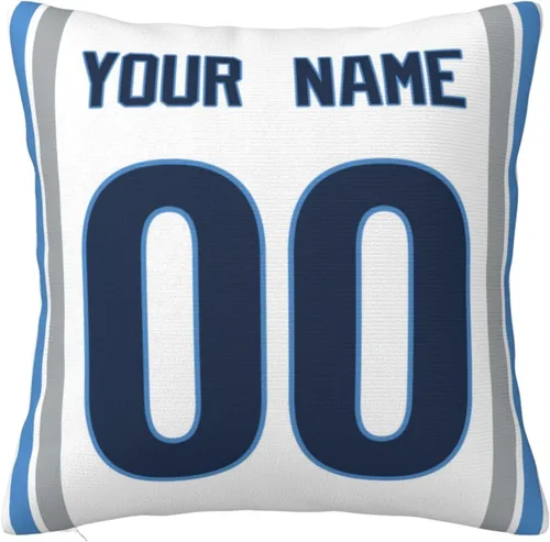 Vista 11 de Fundas de almohada personalizadas decorativas con nombre y número, fundas de almohada cuadradas para sofá, dormitorio, silla de automóvil