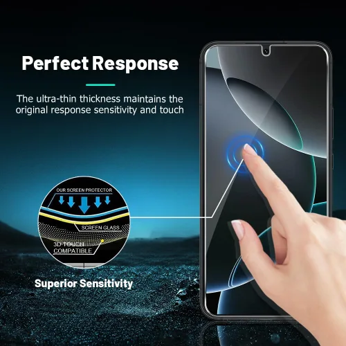 Vista 5 de 2 Pack For Galaxy S23 Privacy Screen Protector With 2 Pack Camera Lens Protector, Anti Spy Private Tempered Glass Film 9H Hardness, Anti