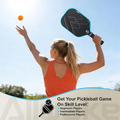 Vista 6 de T700 Carbon Fiber Pickleball Paddles - USAPA Approved 8.0oz Lightweight Design Honeycomb Polymer Core for Control & Power Textured Surface +
