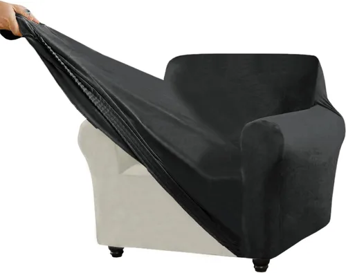 Vista 157 de Funda para Sofá de Terciopelo, Fundas Elásticas para Sofá para Funda Principal Separada/Respaldos y Cojines de Asiento, Funda para Sofá, para Fundas