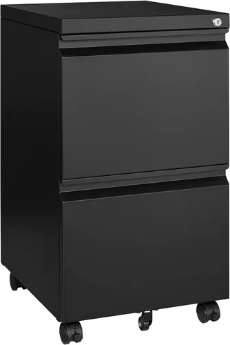 Vista 21 de MIIIKO - Archivador de 3 cajones con cerradura, archivadores verticales de metal negro para oficina en casa, archivadores completamente ensamblados