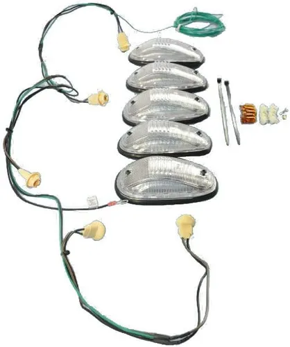 Vista 2 de Kit de luces de clearance para techo de cabina Dodge Ram 1500 2500 3500, lámparas Mopar OEM