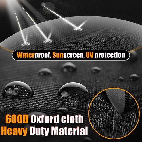 Vista 3 de Funda para freidora Bayou Classic700-701/700-704 600D Oxford cubierta de freidora para freidora de 4 galones con estante de carro, impermeable