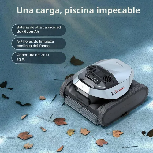 Vista 3 de DREAME Z1 Pro - Limpiador robótico inalámbrico para piscinas con kit de limpieza, control remoto LiFi, succión de 8000 GPH, limpieza horizontal