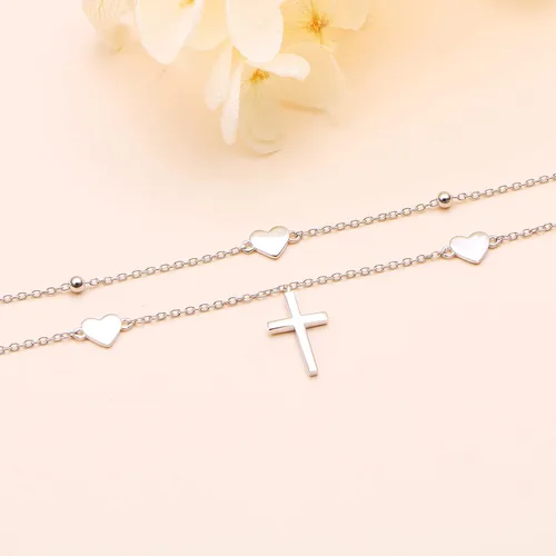Vista 4 de Daochong - Tobillera de plata esterlina S925 ajustable, para mujer