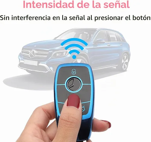 Vista 5 de Creativity Adecuado para funda de llaves Mercedes Benz. La caja de llaves de TPU suave avanzada es compatible con CLS CLA GLA AMG A C E S G GLC GLE