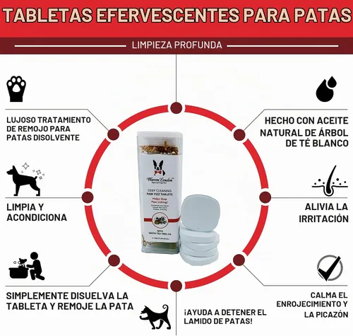 Vista 8 de Warren London Limpieza profunda de patas para perros – Alivia la picazón e irritación de las patas con aloe vera, algas marinas y aceite de árbol
