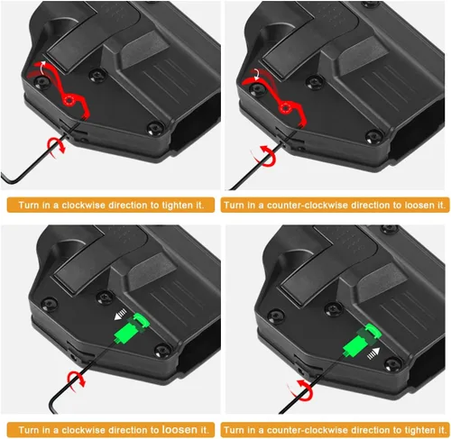 Vista 4 de Funda universal para Taurus Tx22 (clip para cinturón)