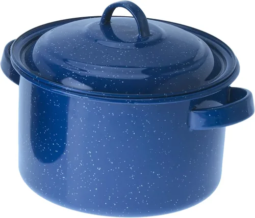 Vista 4 de GSI Outdoors Olla esmaltada I Gourmet Camping, olla de 5.75 cuartos de galón esmaltados