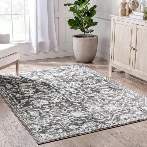 Vista 68 de Well Woven - Alfombra tejida estilo vintage con diseño de medallón, 68 x 120 cm