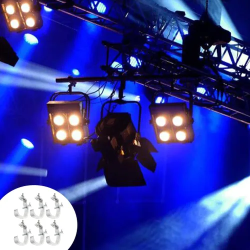 Vista 3 de VICASKY Gancho de luz de escenario, accesorios de DJ, abrazaderas de alta resistencia, abrazaderas de ganchos de alta resistencia, braguero