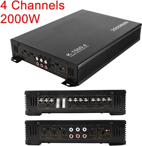 Vista 5 de Amplificador de 4 canales de 2000 W Amplificadores de coche de audio para coche Amplificadores de subwoofer