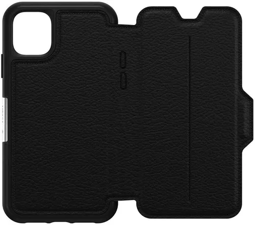 Vista 6 de OtterBox Strada Series - Funda para iPhone 11 Pro Max, color negro y peltre Sombra (NEGRO/PEWTER)