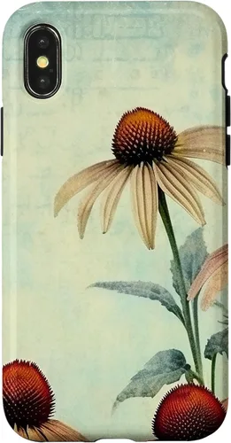 Vista 5 de iPhone 16 Vintage Coneflower Case