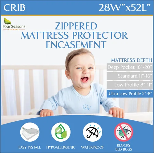 Vista 13 de Protector de colchón para sofá cama tamaño individual, 39 pulgadas de ancho x 72 pulgadas de largo x 5 pulgadas de profundidad, funda impermeable