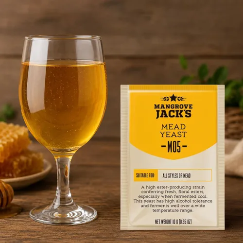 Vista 6 de Mangrove Jack's Craft Series M05 Mead Levadura, levadura de alto éster 3 x