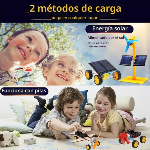 Vista 2 de Juguetes de construcción STEM para niños de 8 a 12 años, experimentos científicos y proyectos de automóviles solares