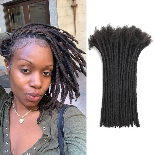 Vista 11 de Extensiones de cabello humano 100 % real, hechas a mano, permanentes, para mujeres y hombres, 30 hebras de 2 pulgadas de grosor, extensiones