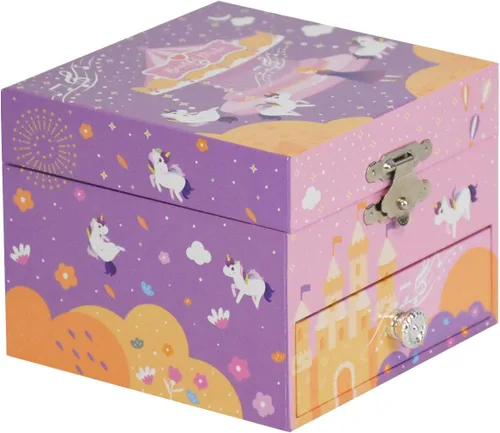 Vista 2 de Caja de joyería musical para niñas y niños caja de joyería de música para regalo hermoso soñador