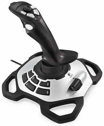 Vista 5 de Logitech Pro Flight Throttle Quadrant & Extreme 3D Pro Joystick para Windows - NegroPlata