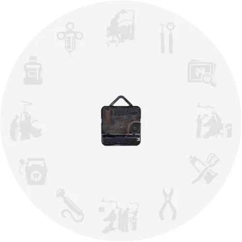Vista 3 de The Geeky Days Moderno reloj de pared silencioso sin tictac clínica dental oficina signo decoración endodoncista reloj reloj dentistas regalo