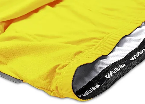 Vista 7 de Wulibike Maillot de ciclismo para mujer, manga larga, con bolsillos