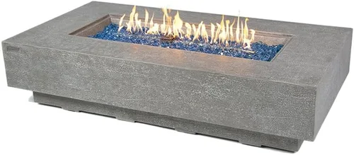Vista 11 de Roraima - Chimenea de hormigón de 40 x 40 pulgadas, para exteriores, incluye hogueras modernas de vidrio y chimeneas al aire libre para jardín