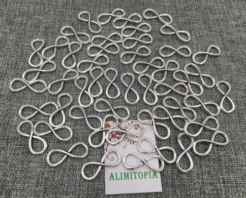 Vista 8 de ALIMITOPIA Conectores de símbolo infinito para hacer joyas colgantes