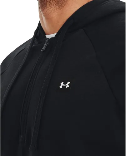 Vista 5 de Under Armour Rival - Sudadera de vellón con capucha y 12 cremallera para hombre