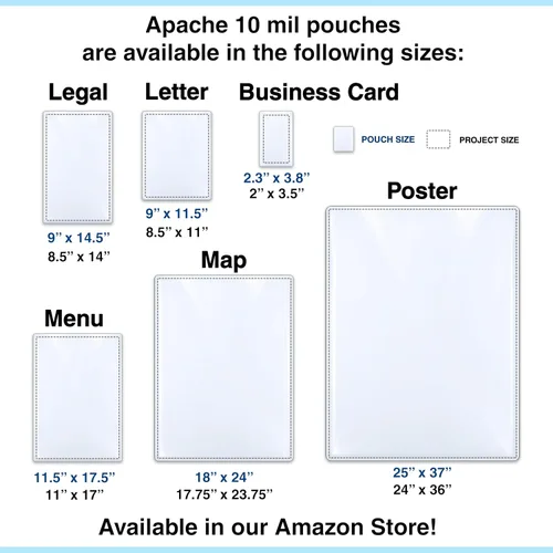 Vista 7 de Apache Laminador térmico de 13 pulgadas 3-10 mil (y hasta 13 y 16 mil)