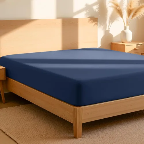 Vista 24 de Bare Home Sábana bajera ajustable 100 % algodón orgánico Twin, tejido de percal crujiente, ligera y transpirable, sábana bajera de bolsillo profundo