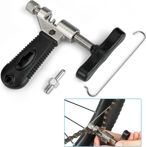 Vista 4 de Herramienta de extracción de cadena de bicicleta – Kit de reparación de cadena de bicicleta – Alicates de eslabones de bicicleta, herramienta