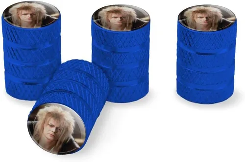 Vista 11 de Laberinto Goblin King David Bowie Retrato Llanta Llanta Llanta Tapones de Válvula de Aluminio